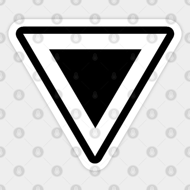 Triangular Shape T-shirt Sticker by Javio